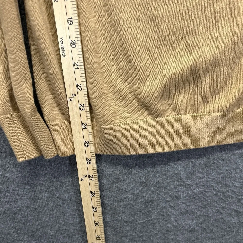 Lauren Ralph Lauren Women Faux Leather Buckle‎ Neck Sweater Sz 2X Brown
